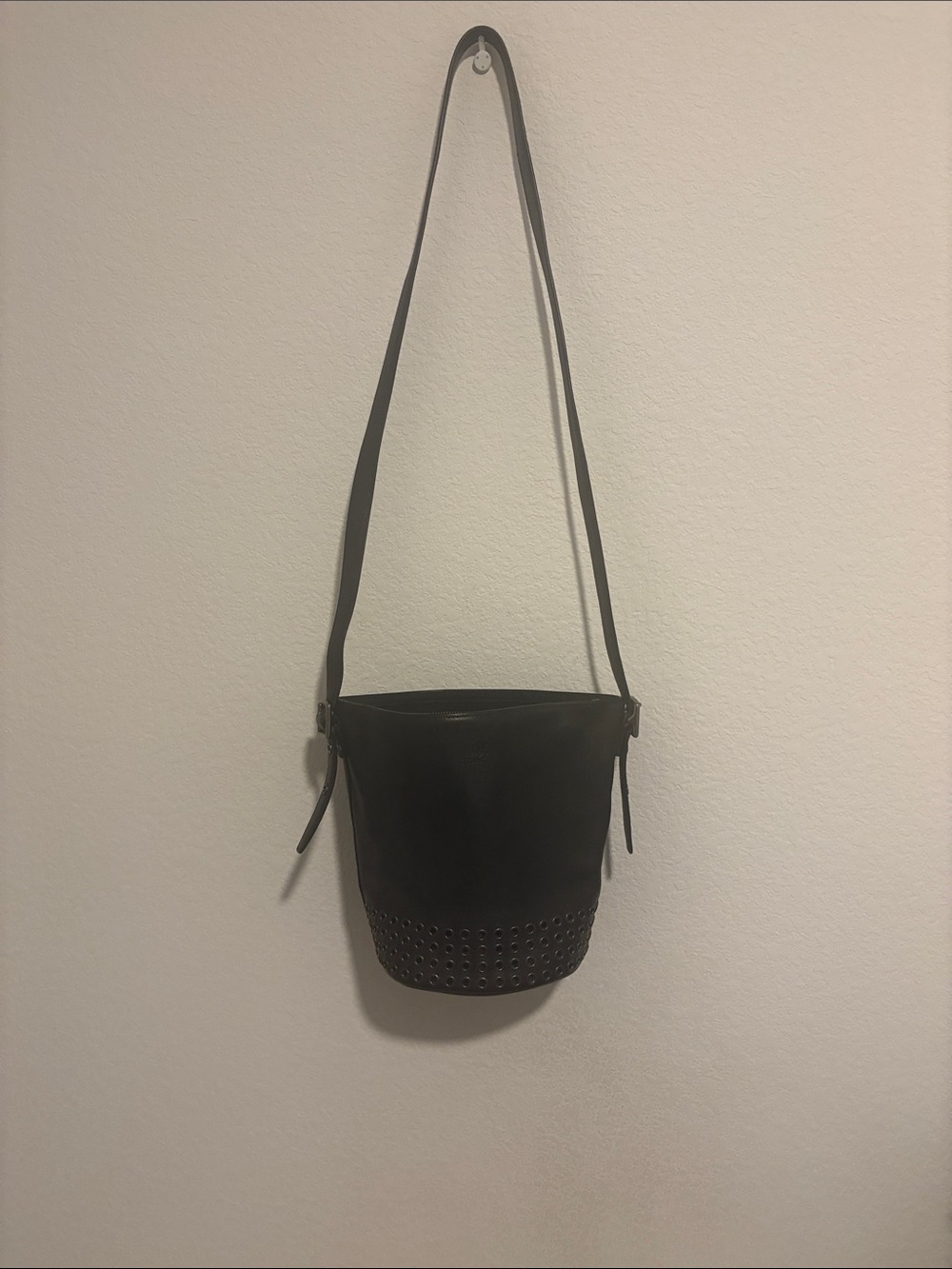 Coach Black Studded Bucket Shoulder Bag